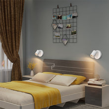 Carica l'immagine nel visualizzatore di Gallery, Klighten 2 Pezzi Applique da parete Interno Bianco, GU10 Lampada da Parete, 350°Orientabile Faretto da Parete Alluminio 