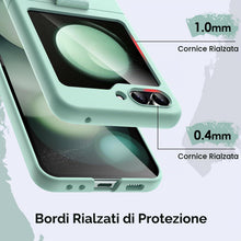Carica l'immagine nel visualizzatore di Gallery, JETech Cover con Anello per Samsung Galaxy Z Flip 5, Verde Menta