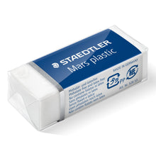 Carica l'immagine nel visualizzatore di Gallery, Staedtler Mars Plastic - Mini Gomme da Cancellare, Set Cancelleria Scuola Università e Ufficio, Gomma da Cancellare Ideale per Materiale Scolastico e Cose per la Scuola, Cancella Facilmente - 3 Pezzi