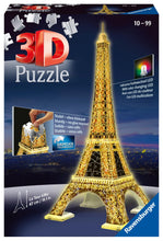 Carica l&#39;immagine nel visualizzatore di Gallery, Ravensburger - Puzzle 3D, Tour Eiffel Night Edition con Luce, Parigi, per Adulti e Bambini 10+ Anni, Idea Regalo, 226 Pezzi