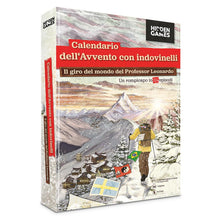 Carica l&#39;immagine nel visualizzatore di Gallery, Hidden Games - Calendario dell&#39;Avvento con puzzle -Il Giro del Mondo del Professor Leonardo - Un gioco di enigmi in 24 buste misteriose
