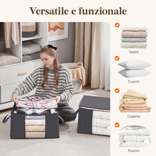 Carica l'immagine nel visualizzatore di Gallery, Lifewit Scatole per Armadio, Scatole Vestiti, Organizer Armadio per Piumoni, Scatola Trasloco, Buste Pieghevole per Indu