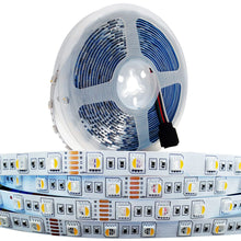 Carica l'immagine nel visualizzatore di Gallery, Striscia LED 24V, 4 in 1, RGBWW RGB + Bianco Caldo 3000K 5M Colori Misti Strisce SMD 5050 IP20 300 LEDs Nastri Luci Colo