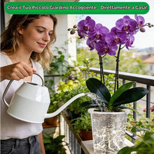 Carica l'immagine nel visualizzatore di Gallery, AOOWU 6 Pezzi Vaso per Orchidee Trasparenti, 12 CM Vaso Trasparenti per Piantine con Foro di Drenaggio, Plastica Kit di 