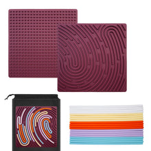 Carica l'immagine nel visualizzatore di Gallery, OMJMYY Sensory Activity Board Silicone Giocattolo Sensoriale Fidget Toys per Autismo e ADHD Tavola da Attività Sensorial