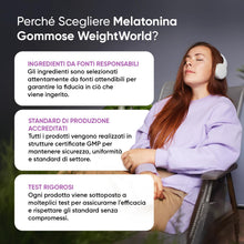 Carica l'immagine nel visualizzatore di Gallery, Melatonina Gommose, 120 Caramelle Vegane da 1mg (1 Sola la Sera), 4 Mesi