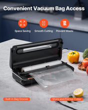 Carica l'immagine nel visualizzatore di Gallery, VEVOR Macchina per Sottovuoto 80 Kpa 120 W Sigillatrice per Sottovuoto per Alimenti, 10 Sacchetti per Sottovuoto, 1 Rotolo Sacchetti, Sistema Automatico di Sigillatura dell'Aria, Taglierina Integrata