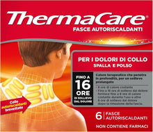Carica l'immagine nel visualizzatore di Gallery, ThermaCare Fasce Autoriscaldanti a Calore Terapeutico per Dolori di Collo, Spalla, Polso, 8 Ore Calore Costante, 6 Fasce Monouso