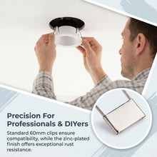Carica l'immagine nel visualizzatore di Gallery, 20 Pezzi Downlight Molla Clips, 60x20 mm Clip a Molla per Faretti da Incasso Morsetti di Fissaggio per Lampade da Soffit