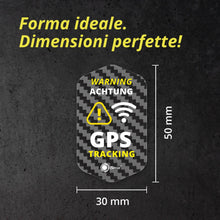 Carica l'immagine nel visualizzatore di Gallery, iSecur Set 4 Adesivi GPS Tracking 3 x 5 cm - hin833