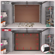 Carica l'immagine nel visualizzatore di Gallery, Guarnizione porta garage guarnizione in gomma autoadesiva striscia di tenuta soglia universale resistente alla pioggia c