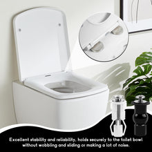 Carica l'immagine nel visualizzatore di Gallery, 4 Pezzi Fissaggi WC Sedile, Accessori per Sedile WC, Fissaggio Vite per Sedile WC, Fissaggio Dado di Gomma per Fissare T