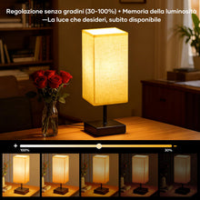Carica l'immagine nel visualizzatore di Gallery, Suright Lampada da Comodino Touch, Dimmerabile e con Memoria Luminosità, Lampada da Tavolo per Camera da Letto Soggiorno