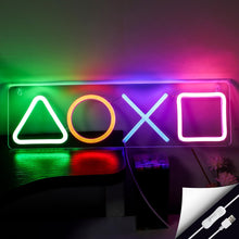Carica l'immagine nel visualizzatore di Gallery, Insegna al neon del giocatore, Insegne al neon da gioco a LED USB/interruttore, decorazione grafica al neon Segno Sala G