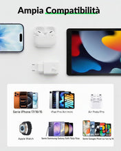 Carica l'immagine nel visualizzatore di Gallery, 20W USB C Caricatore Rapido + 3M Cavo per iPhone 18 Pro Max Duo 17 16 15