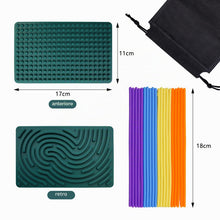Carica l'immagine nel visualizzatore di Gallery, Sensory Activity Board Tavola da Attività Sensoriale Scheda di Attività Sensoriale Giocattolo Calmante in Silicone per S