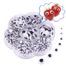 Carica l'immagine nel visualizzatore di Gallery, KUUQA Occhi Adesivi Occhi Pazzi Occhi di Plastica per Doll Making 700 Pezzi Assortiti Taglie