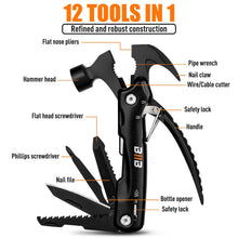 Carica l'immagine nel visualizzatore di Gallery, BIIB Regalo Uomo, 12 in 1 Multitool Gadget Utili, Idee Regalo Uomo Compleanno, Regali per Lui Attrezzo Multifunzione, Regalo Anniversario per Lui, Regali Natale Originali Regali Secret Santa