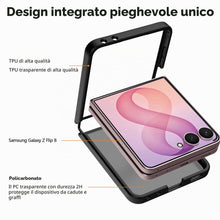 Carica l'immagine nel visualizzatore di Gallery, Cover per Samsung Galaxy Z Flip 8, Custodia Protettiva Pieghevole PC Rigido a Prova di Caduta Antiurto Connettore in TPU