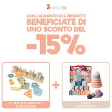 Carica l'immagine nel visualizzatore di Gallery, Sweety Fox - Giochi Montessori 2 anni - Giocattoli da Impilare e Ordinare