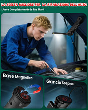 Carica l'immagine nel visualizzatore di Gallery, Coquimbo Regalo Uomo Torcia LED Lampada da Lavoro USB Ricaricabile COB Lampade di Ispezione Pieghevole con Base Magnetic