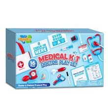 Carica l'immagine nel visualizzatore di Gallery, Play-Act Valigetta Dottore Bambinim,Kit Dottore Giocattolo per Bambini Kit Medico Giocattolo con Stetoscopio, Ki t Dottor e Bambino,Gioco di Ruolo Gioco Educativo Regalo Bambini di 3, 4, 5, 6, 7