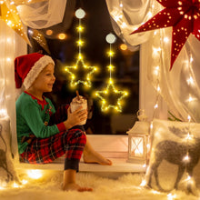 Carica l'immagine nel visualizzatore di Gallery, Decorazioni Natalizie,2 Pezzi Luci Natale Finestra,3 Modalità con Timer e Ventosa,Luci Natalizie,Luci di Natale da Interno ,Decorazioni per Finestre,Tende Natalizie per Finestre per Interno Esterni