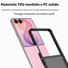 Carica l'immagine nel visualizzatore di Gallery, Cover per Samsung Galaxy Z Flip 8, Custodia Protettiva Pieghevole PC Rigido a Prova di Caduta Antiurto Connettore in TPU