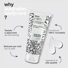 Carica l'immagine nel visualizzatore di Gallery, Crema Intima per Uomini – allevia prurito, sfregamenti e umidità. Formula con burro di karité, cera d’api e zinco per un