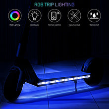 Carica l'immagine nel visualizzatore di Gallery, Strisce luminose RGB per monopattino elettrico Xiaomi-m365 con telecomando, impermeabili per skateboard, monopattino, fe