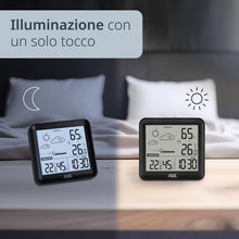 Carica l'immagine nel visualizzatore di Gallery, ADE Piccola stazione meteorologica digitale con sensore esterno e previsioni meteo | temperatura interna ed esterna | Um