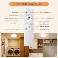Carica l'immagine nel visualizzatore di Gallery, Lampada da soffitto a batteria con sensore di movimento, lampada da soffitto LED wireless per interni, dimmerabile con b