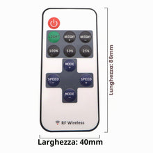 Carica l'immagine nel visualizzatore di Gallery, Dimmer/interruttore per luci LED da 12 V CC a tensione continua con telecomando, per tutte le lampade LED dimmerabili co