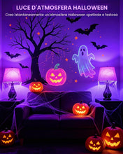 Carica l'immagine nel visualizzatore di Gallery, A19 E27 6W Lampadina nera per Halloween 395nm UV Glow Dimmerabile 4 pacco