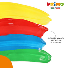 Carica l&#39;immagine nel visualizzatore di Gallery, PRIMO - Tempere Lavabili per Bambini, 6 Colori per Bambini +3 Anni da 1L con Dosatore, Colori a Tempera per Dipingere Carta Stoffa Vetro, Pittura, Cartoleria, Lavoretti Creativi e Materiale Scolastico