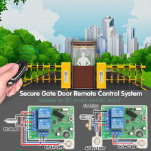 Carica l'immagine nel visualizzatore di Gallery, DieseRC Interruttore di controllo remoto sicuro, wireless, da 12 V, 24 V, 30 V CC, 433 MHz RF e 10 A, con ricevitore rel