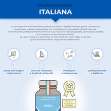 Carica l'immagine nel visualizzatore di Gallery, Gaba Integratore 750 mg Puro | Senza Eccipienti | 60 Capsule | Nutrimea