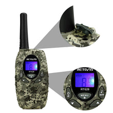 Carica l'immagine nel visualizzatore di Gallery, Retevis RT628 Walkie Talkie per Bambini, a Lungo Raggio 8CH per Bambini di 3-12 Anni, Regali Giocattolo per Avventure all'Aperto in Campeggio (1 Paio, Mimetico)