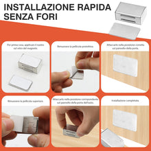 Carica l'immagine nel visualizzatore di Gallery, VEGCOO 6 Pezzi Calamite per Mobili Chiusura, Chiusura Magnetica Porta Inox Forte, Serratura Magnetica Potenti Adesivo pe