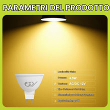 Carica l'immagine nel visualizzatore di Gallery, GY GU5.3 Lampadine LED 12V, MR16 4.5W (equivalenti a 40W), 663 Lumen 4000K LED Luce Naturale, Lampadina 120° Angolo del 