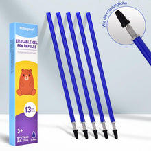 Carica l'immagine nel visualizzatore di Gallery, Willingood Refill per Penna Gel Cancellabile,compatibili con Legami,14 Pezzi,Blu, Altezza 13 cm, Inchiostro Termosensibile, Punta 0,7 mm, Particolarmente adatto per la scuola e la vita quotidiana