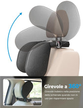 Carica l'immagine nel visualizzatore di Gallery, oasser Poggiatesta Auto Bambini e Adulti 360° Regolabile Supporto per Collo e Testa CA1 Nero
