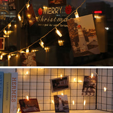 Carica l'immagine nel visualizzatore di Gallery, Aigostar Catena luminosa con clip da 10 m e 80 LED con 80 clip per appendere foto, Catena luminosa con telecomando, Clip per foto, Decorazione ghirlanda per Natale, Camere, Matrimoni (Bianco caldo)