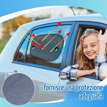 Carica l'immagine nel visualizzatore di Gallery, 2 pezzi Parasole Auto Per Bambini, 50x30cm Protezione Solare del Finestrino dell'automobile, Parasole Autoadesive per Ba