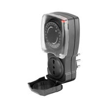 Carica l'immagine nel visualizzatore di Gallery, Velamp Presa Temporizzata - Programmatore timer giornaliero - Per esterni impermeabile IP44- Spina grande 16 A e Presa b