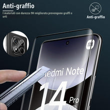 Carica l'immagine nel visualizzatore di Gallery, Holilo Vetro Temperato Pellicola per Xiaomi Redmi Note 14 Pro 5G, 3 Pezzi Pellicola Protettiva + 2 Pezzi Pellicola Fotoc