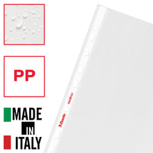 Carica l'immagine nel visualizzatore di Gallery, Esselte Buste Perforate Standard, in PPL Antiriflesso, per Archiviare e Conservare Documenti in Formato A4, Confezione da 100 Buste, 395613000