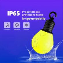 Carica l'immagine nel visualizzatore di Gallery, Ghirlanda di lampadine LED da 18 m, per esterni, IP65, impermeabile, colorata, 25 lampadine RGB G40, controllo tramite a