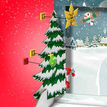 Carica l'immagine nel visualizzatore di Gallery, MEGA Pokémon - Calendario dell'Avvento, 24 sorprese natalizie a tema Pokémon da scoprire, include 2 Pokémon snodati da costruire, Pikachu e Piplup, giocattolo per bambini, 6+ anni, GYG99