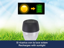 Carica l'immagine nel visualizzatore di Gallery, BEPER P207ILO050 Set 5 Luci Solari da Giardino, Lampade da Giardino e da Esterno con LED, Segnapassi da Esterno a Energi